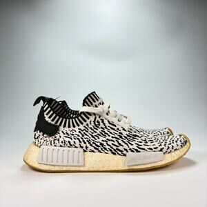 Adidas NMD R1 Primeknit Zebra Sashiko White Sneakers Shoes BZ0219 Men's Size 8